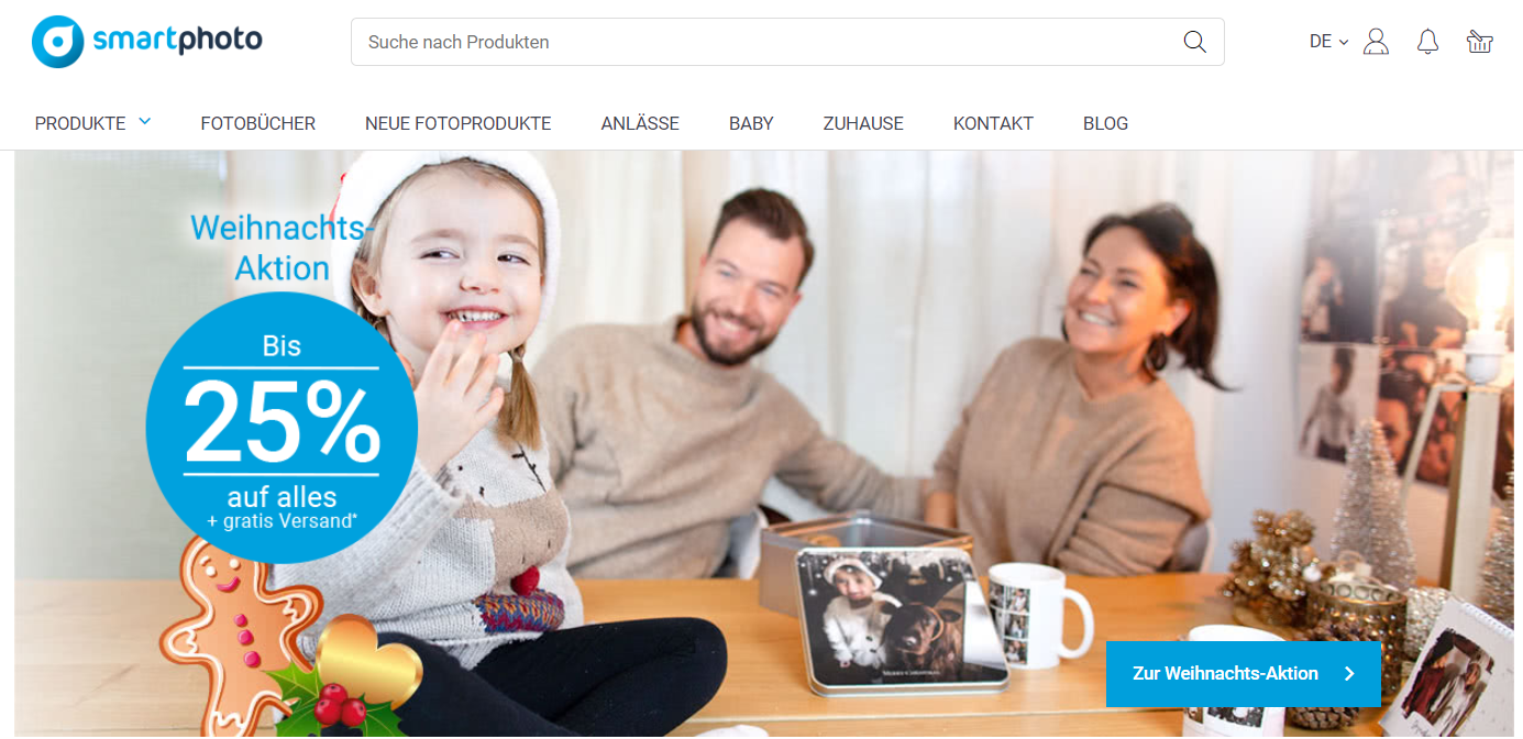 Startseite von Smartphoto