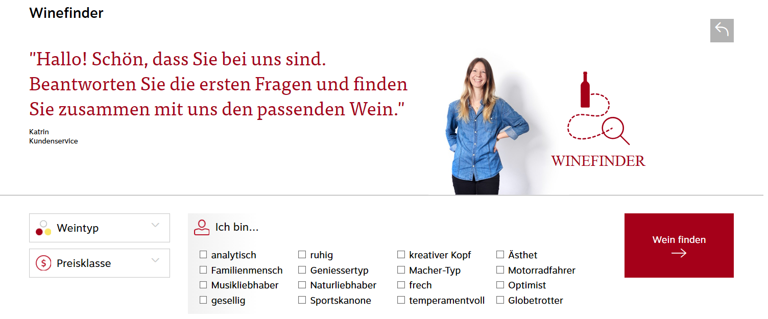 Der Winefinder von Flaschenpost
