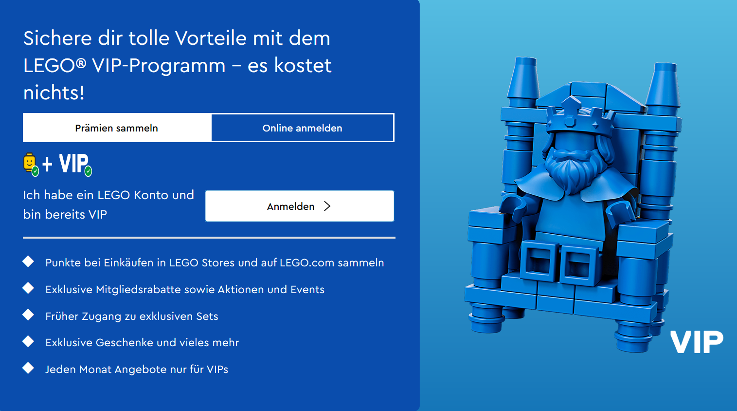 Lego VIP Programm