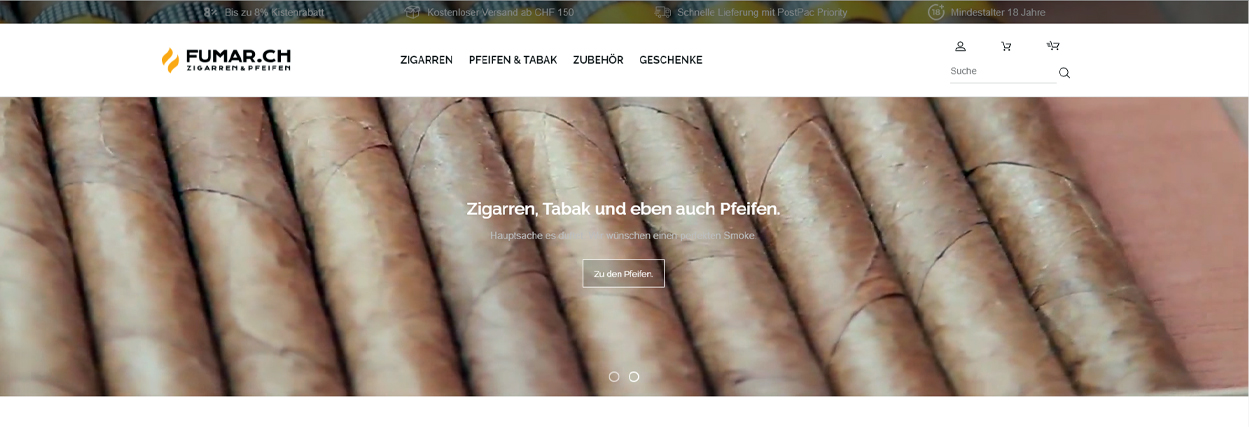 Fumar.ch Startseite