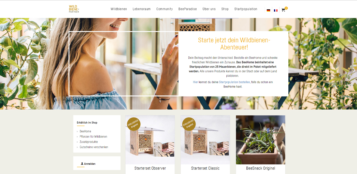 Wildbiene + Partner Startseite
