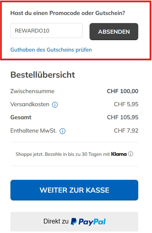 So gibst du deinen Skechers Gutscheincode ein