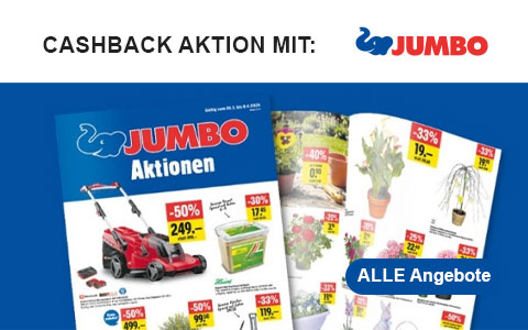 JUMBO Aktionen im Frühling 26.03.-08.04.: JUMBO Gutschein und Cashback auf rewardo.ch sichern