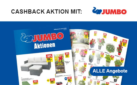 JUMBO Aktionen im Frühling 23.04. - 06.05.: JUMBO Gutschein und Cashback auf rewardo.ch sichern