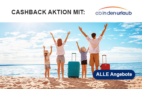 Top Cashback Aktionen & Gutscheine bei ab in den Urlaub