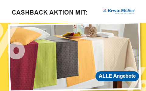 Erwin Müller Cashback Aktionen für kurze Zeit