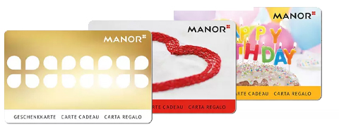Geschenkkarte von Manor ab CHF 10.00 kaufen