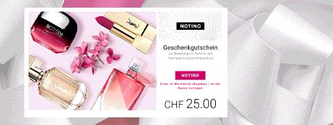 Geschenke-Tipp: Notino Gutschein schon ab 25CHF verschenken Geschenke-Tipp: Notino Gutschein schon ab 25CHF verschenken