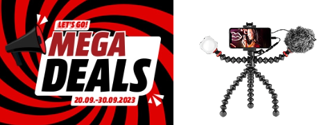 Mega Deals: 53% Rabatt auf das JOBY GorillaPod Mobile Vlogging Kit