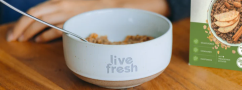 LiveFresh Coupon: 17% Rabatt auf den High Protein Porridge