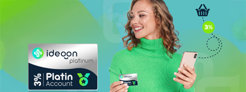 Ideoon Gutschein: 3% sparen  + Priority‑Versand mit dem Platin‑Account