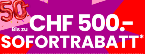 Conforama Gutschein: Bis zu 500CHF Sofortrabatt