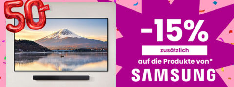 Conforama Coupon: 15% Rabatt auf alles von SAMSUNG