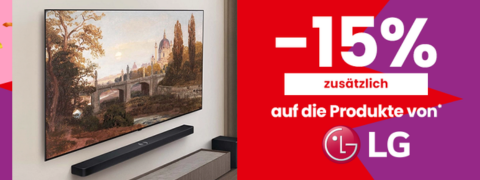 Conforama Coupon: 15% Rabatt zusätzlich auf die Marke LG