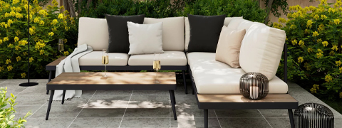 mömax Gutschein: 25% sparen auf die 4-teilige Loungegarnitur Sejla