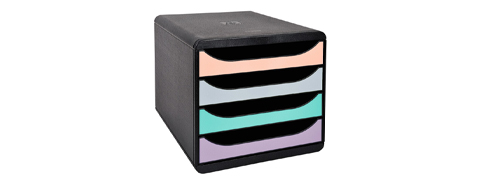 40% Rabatt auf die Exacompta Schubladenbox Big-Box Aquarel bei Office World